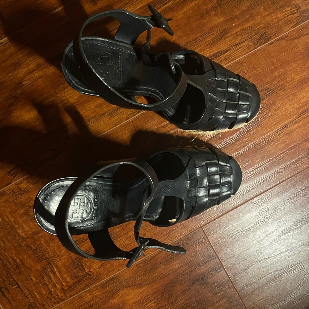 Tory Burch Multi Color 5" Platform Runway Heels S… - image 7